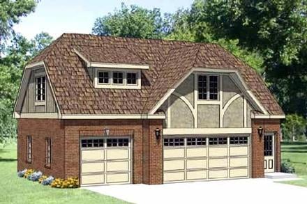 Garage Plan 94399 - 3 Car Garage Apartment Elevation