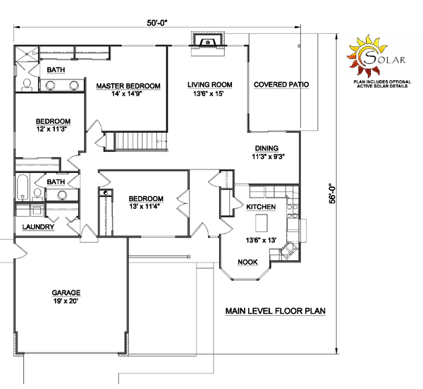 Ranch Level One of Plan 94400