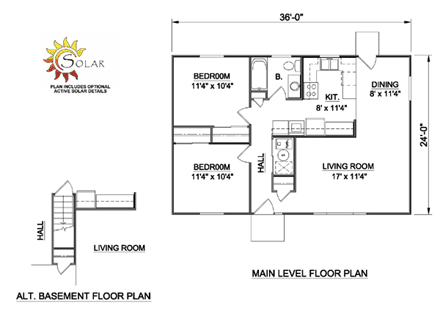 House Plan 94408 First Level Plan