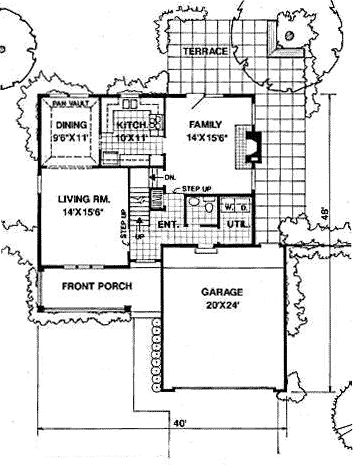 House Plan 94414 First Level Plan