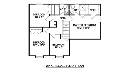 House Plan 94416 Second Level Plan