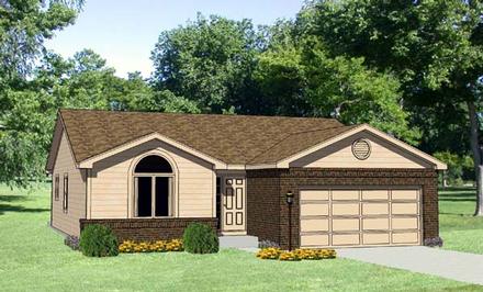 Ranch Elevation of Plan 94417