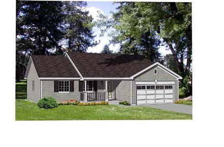 Ranch Elevation of Plan 94429