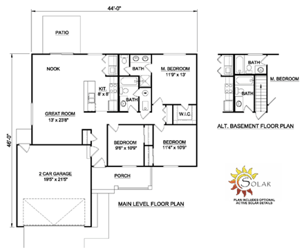 House Plan 94430 First Level Plan