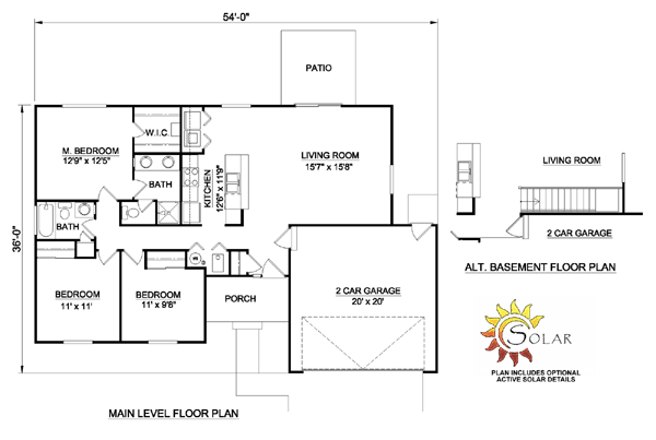 Ranch Level One of Plan 94433