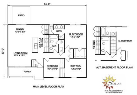 House Plan 94436 First Level Plan
