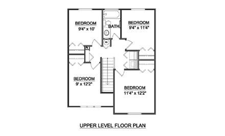 House Plan 94443 Second Level Plan