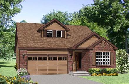 Ranch Elevation of Plan 94450
