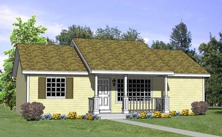 Ranch Elevation of Plan 94451