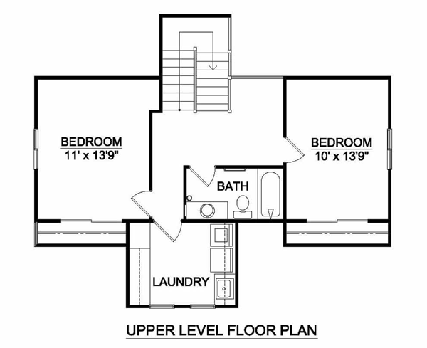 Craftsman Narrow Lot One-Story Level Two of Plan 94453