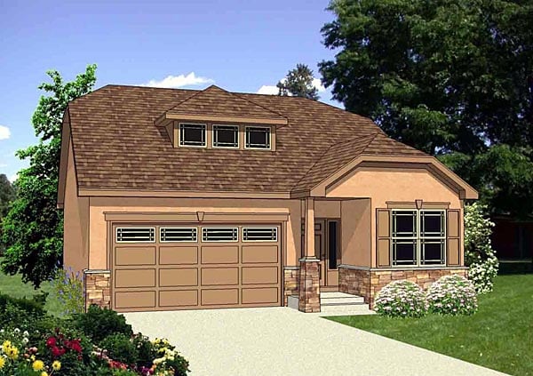 Southwest Style House Plan 94454 With 1786 Sq Ft 3 Bed 2 Bath 1