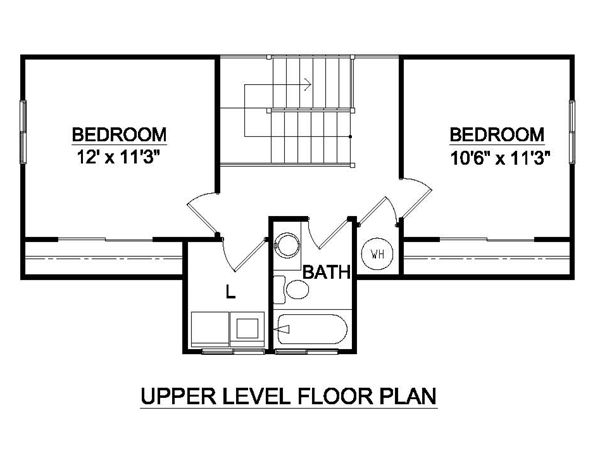 Craftsman Narrow Lot Level Two of Plan 94459