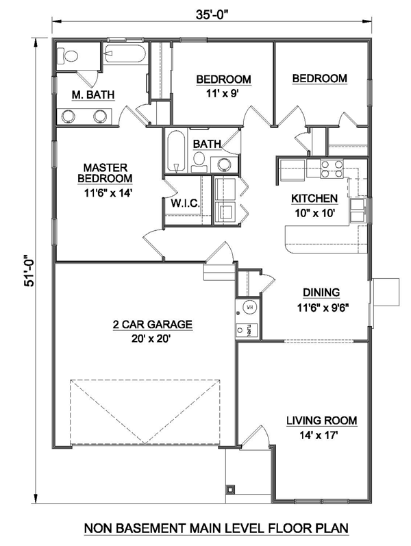 Craftsman Narrow Lot One-Story Alternate Level One of Plan 94475