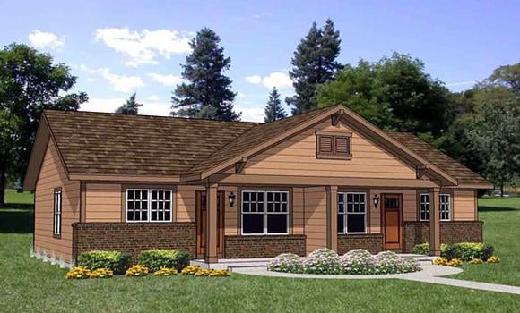 Multi-Family Plan 94480 Elevation