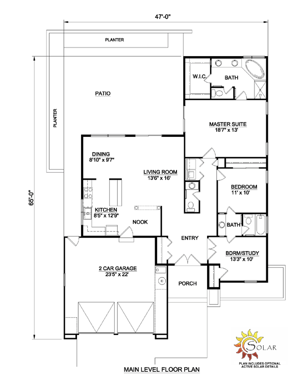 House Plan 94488 Level One