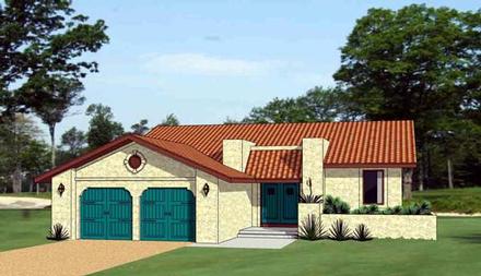 Southwest Elevation of Plan 94490