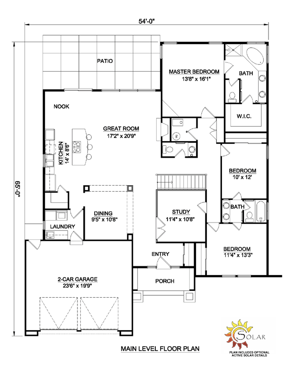 Southwest Level One of Plan 94492