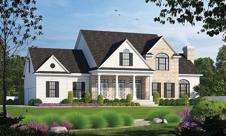 Country, European Plan with 2715 Sq. Ft., 4 Bedrooms, 4 Bathrooms, 3 Car Garage Picture 5