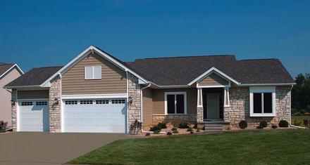 Bungalow Country Ranch Elevation of Plan 94978