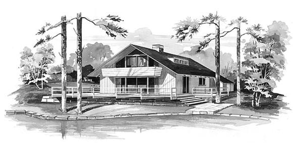 House Plan 95003 Elevation