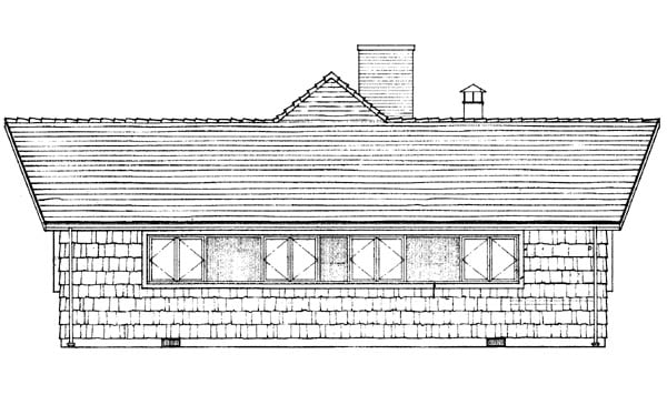  Rear Elevation of Plan 95010