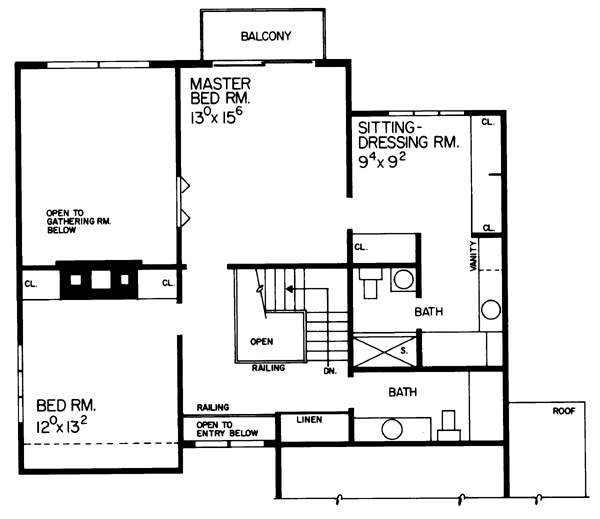 Contemporary Level Two of Plan 95016