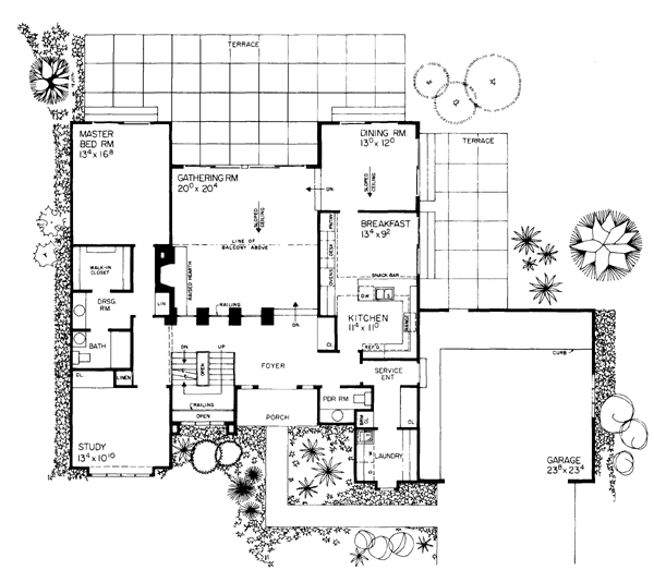 Contemporary Level One of Plan 95017
