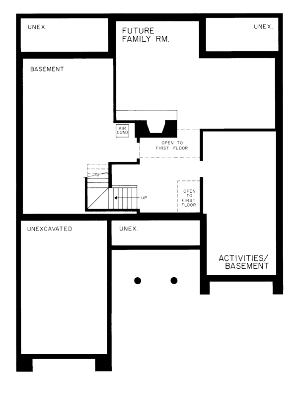 Contemporary Lower Level of Plan 95020