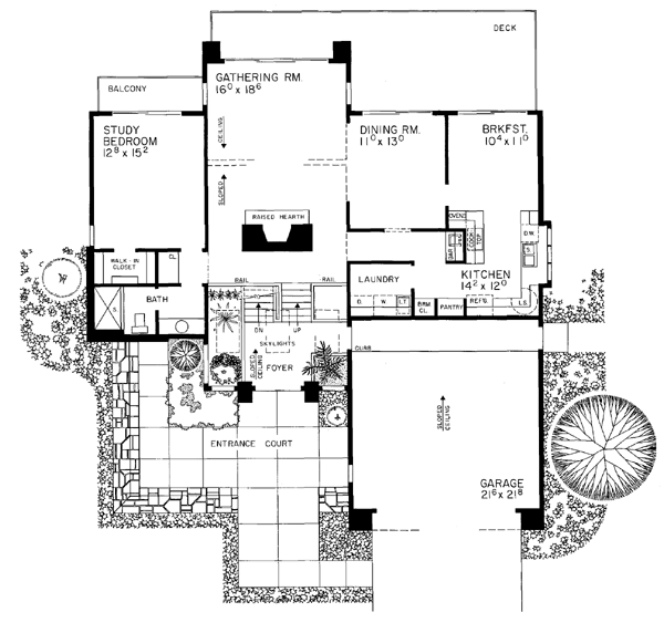 Contemporary Level One of Plan 95021