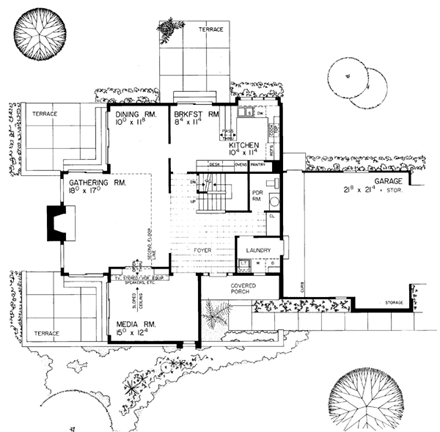 House Plan 95023 First Level Plan