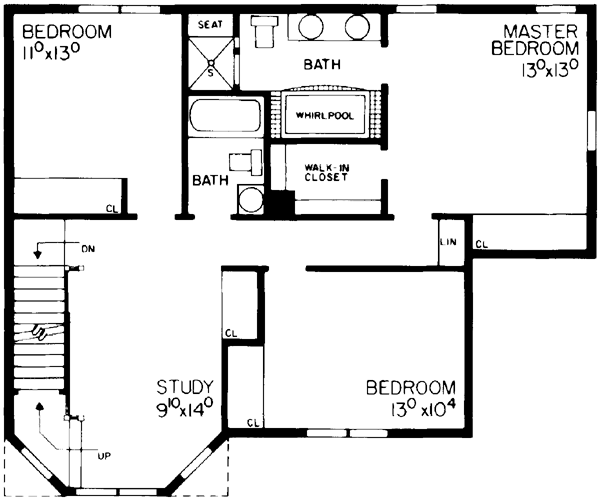 Country Farmhouse Victorian Level Two of Plan 95033