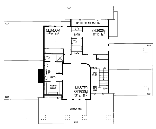 Bungalow Craftsman Level Two of Plan 95035