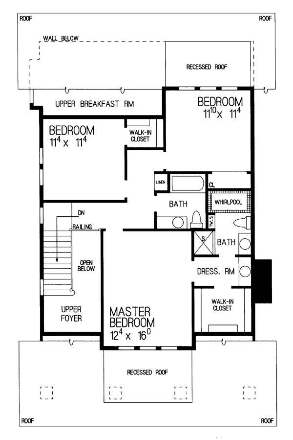 Bungalow Craftsman Level Two of Plan 95038