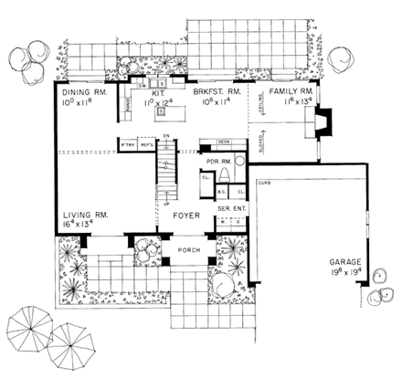 House Plan 95060 First Level Plan