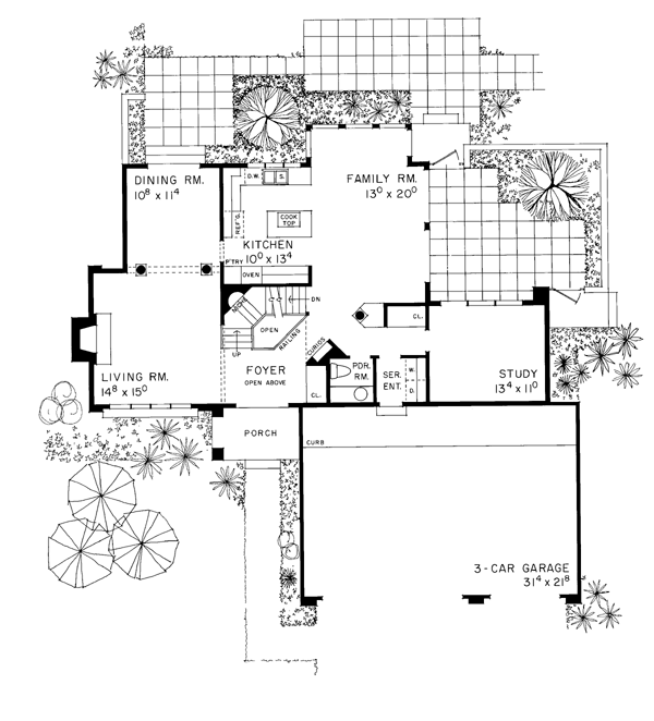 Contemporary Level One of Plan 95061