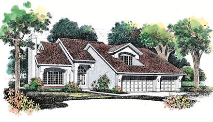 Contemporary Elevation of Plan 95061