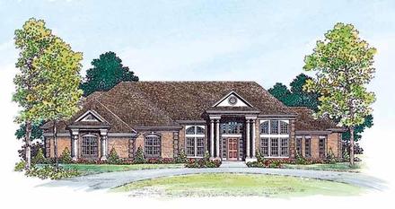 Colonial Elevation of Plan 95065