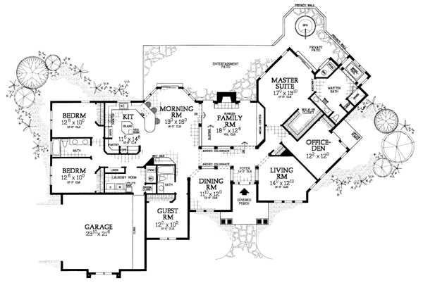 Colonial One-Story Level One of Plan 95069
