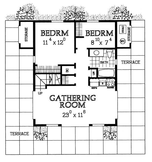 Contemporary Level One of Plan 95071