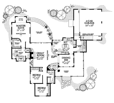 House Plan 95073 First Level Plan