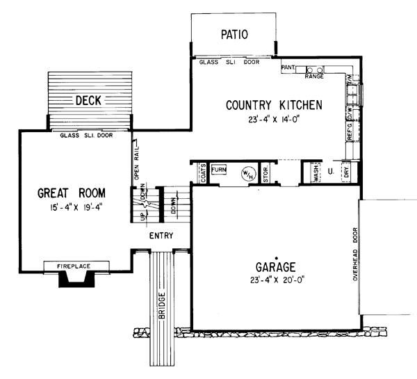 Contemporary Level One of Plan 95091