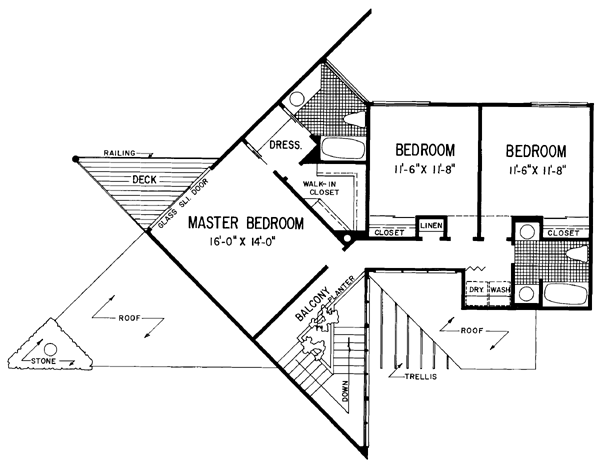 Contemporary Level Two of Plan 95092