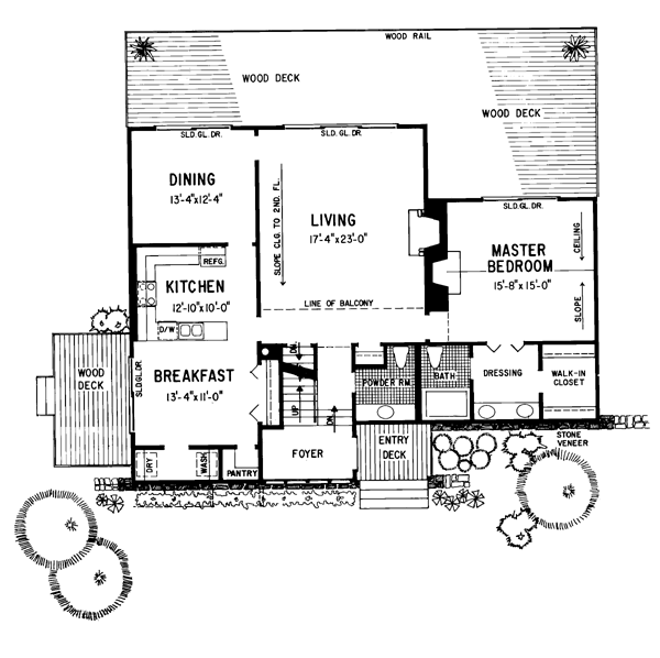 Contemporary Level One of Plan 95094