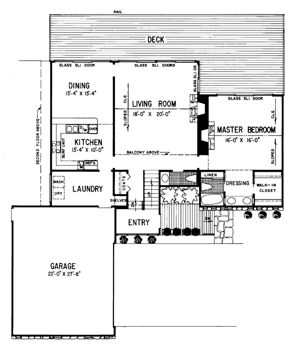 Contemporary Level One of Plan 95095