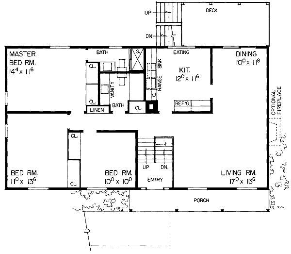 Ranch Level One of Plan 95098