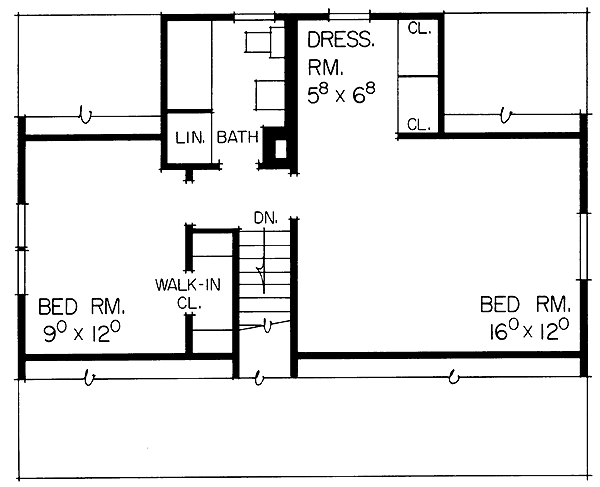 One-Story Ranch Level Two of Plan 95101