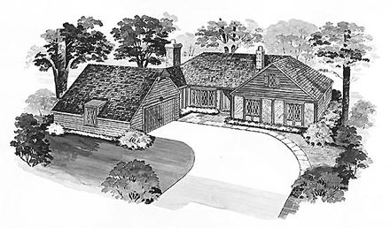 Ranch Elevation of Plan 95113