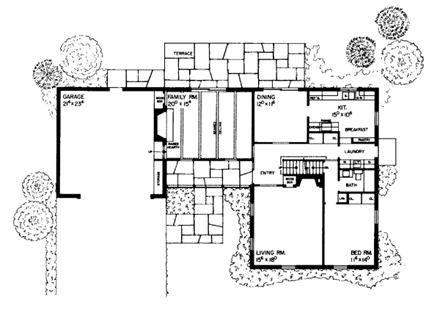 House Plan 95114 First Level Plan