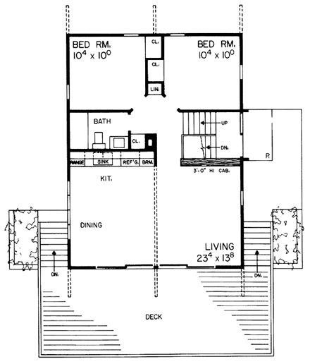 House Plan 95119 First Level Plan