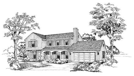Ranch Elevation of Plan 95125